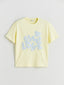 LCW Kids Yellow Crew Neck Girls T-Shirt