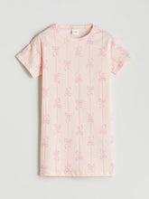 LCW Kids Crew Neck Bow Patterned GirlS Nightgown