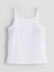 LCW Kids White Square Neck Girls Tank Top 3-Pack