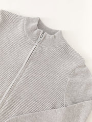 Basic Long Sleeve Boys Knitwear Cardigan