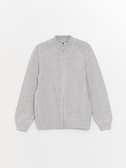 Basic Long Sleeve Boys Knitwear Cardigan