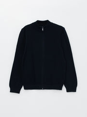 Basic Long Sleeve Boys Knitwear Cardigan