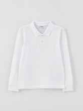 Polo Neck Basic Long Sleeve Boys T-Shirt
