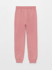 بنطلون رياضي جوجر بناتي بيسك بخصر مطاطي