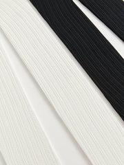 جوارب طويلة منقوشة يدويًا بناتي 2 قطع