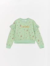 LCW Kids Crew Neck Long Sleeve Girl's Sweatshirt