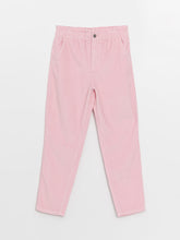 Girls Velvet Trousers With Elastic Waist