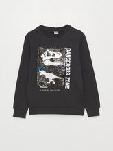 Crew Neck Reversible Sequined Long Sleeve Boys Sweatshirt