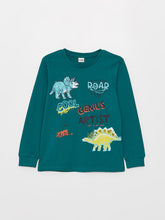 Crew Neck Printed Long Sleeve Boys T-Shirt