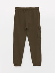 Boys Cargo Sweatpants With Elastic Waist