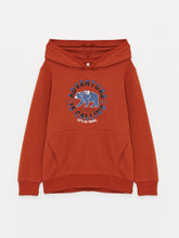 هودي ولادي بأكمام طويلة مطبوع