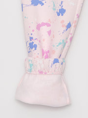 Patterned Girls Jogger Sweatpants With Elastic Waist