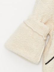 Embroidered Long Sleeve Plush Girls Hoodie