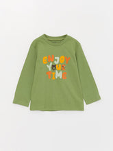 Crew Neck Long Sleeve Printed Baby Boy T-Shirt