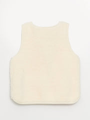 V-Neck Plush Baby Girl Vest