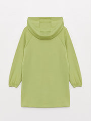 Crew Neck Printed Long Sleeve Oversize Women Tunic