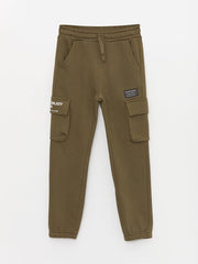 Boys Cargo Sweatpants With Elastic Waist