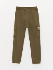 Boys Cargo Sweatpants With Elastic Waist