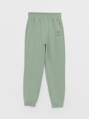 Embroidered Women Jogger Sweatpants with Elastic Waist
