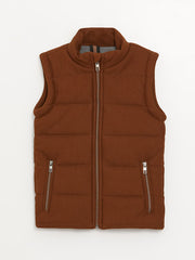 High Collar Boys Vest