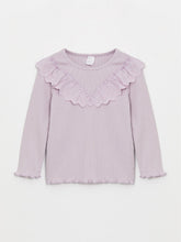 Crew Neck Long Sleeve Baby Girl T-Shirt