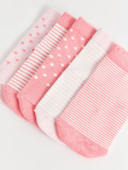 جوارب منقوشة بناتي مجموعة من 5 قطع