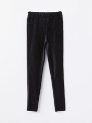 LCW Kids
New Black Elastic Waist Velvet Girls Leggings