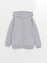 LCW Kids
Gray Melange Hooded Boys Zippered Sweatshirt