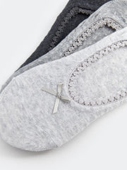 LCW DREAM
Gray Melange Bow Detail Women's Ballerina Socks 3-Pack