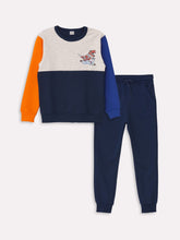 LCW Kids
Navy Blue Crew Neck Printed Boy's Tracksuit