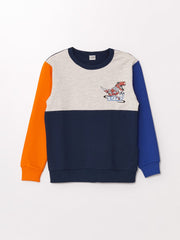 LCW Kids
Navy Blue Crew Neck Printed Boy's Tracksuit