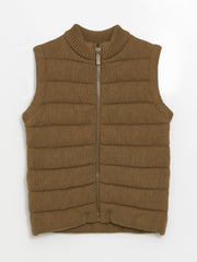 LCW baby
Light Brown Crew Neck Baby Boy Zippered Vest