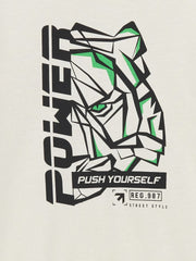 LCW Kids
Light Beige Crew Neck Printed Boy's T-Shirt