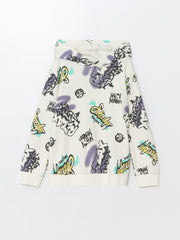 LCW Kids
Ecru Printed Hooded Printed Long Sleeve Boy's T-Shirt