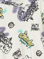 LCW Kids
Ecru Printed Hooded Printed Long Sleeve Boy's T-Shirt