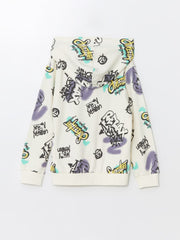 LCW Kids
Ecru Printed Hooded Printed Long Sleeve Boy's T-Shirt