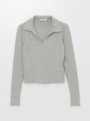 LCW Vision
New Black Polo Neck Plain Long Sleeve Women's Bodysuit