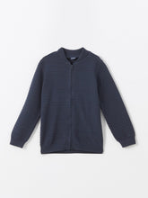 LCW Kids
Dark Navy Blue Crew Neck Textured Boy's Knitwear Cardigan