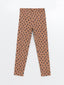 LCW Kids
Light Brown Printed Elastic Waist Patterned Girls Leggings