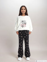 LCW Kids
Black Printed Elastic Waist Bell-bottomed Girls Leggings