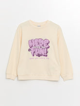LCW Kids
Pale Beige Crew Neck Printed Long Sleeve Girl's Sweatshirt