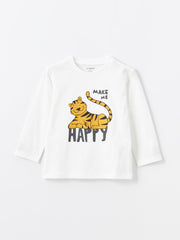 LCW baby
Ecru Crew Neck Long Sleeve Printed Baby Boy T-Shirt
