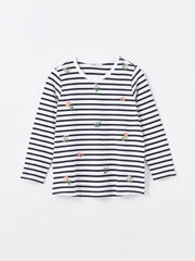 LCW Grace
Navy Blue Striped Crew Neck Striped Long Sleeve Women's T-Shirt