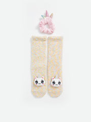 LCW Kids
Mixed Applique Embroidered Girls Home Socks and Buckle