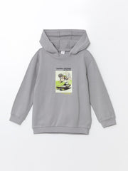 LCW baby
Gray Hooded Long Sleeve Printed Baby Boy Sweatshirt