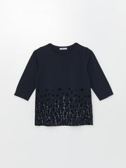 LCW Grace
Navy Blue Crew Neck Patterned Women's T-Shirt