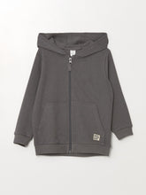 LCW baby
Dark Gray Hooded Long Sleeve Baby Boy Zippered Sweatshirt