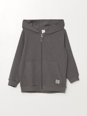 LCW baby
Dark Gray Hooded Long Sleeve Baby Boy Zippered Sweatshirt