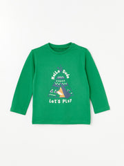 LCW baby
Green Crew Neck Long Sleeve Printed Baby Boy T-Shirt