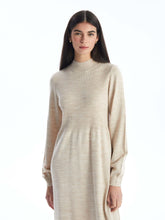 LCW Modest
Black Half Turtleneck Plain Long Sleeve Women's Knit Dress